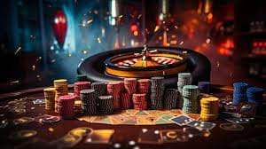 Live Texas Hold'em Bonus table at borneo388 login with dealer and community cards